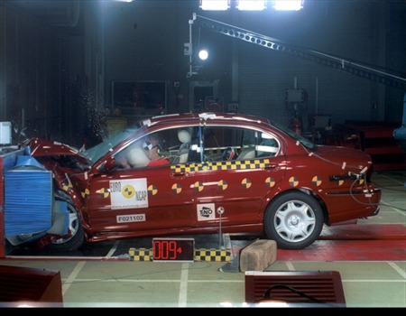 Краш тест Jaguar X Type (2002)